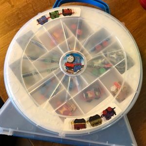 Thomas the trains and carrying case